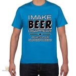 T-Shirt avec motif de magicien et bière