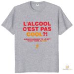 T-Shirt tendance avec un message anti-alcool