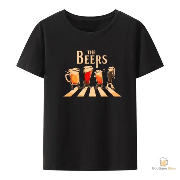 T-Shirt Beatles avec motif bière original