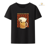 T-Shirt Ma Tête Va Vers La Bière en couleur tendance
