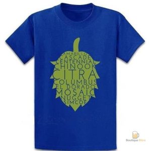 T-Shirt graphique sur les types de houblons