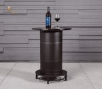 Table Bar Baril en bois pour un espace bar convivial