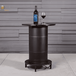 Table Bar Baril en bois pour un espace bar convivial