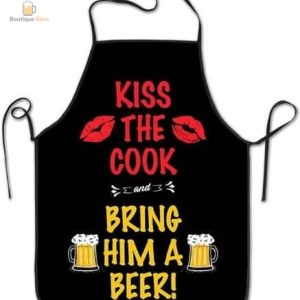 Tablier Kiss The Cook pour les amateurs de bière