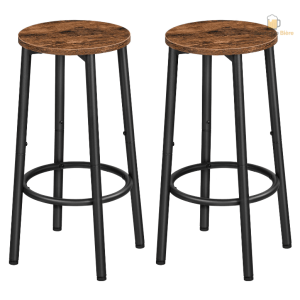 Tabouret bar en bois et métal élégant
