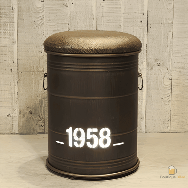 Tabouret baril industriel pour un style contemporain