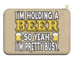 Tapis de cuisine "Je Tiens Une Bière" pour ambiance conviviale