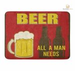 Tapis de cuisine "L'Homme a Besoin de Bière" décoratif