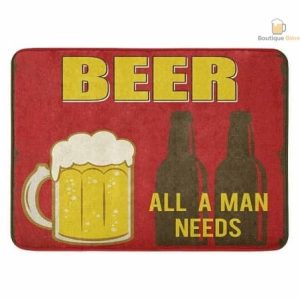 Tapis de cuisine "L'Homme a Besoin de Bière" décoratif