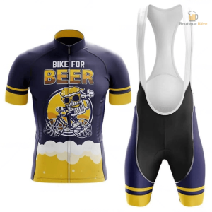 Tenue cycliste Beer For Bike, maillot amusant pour cyclistes
