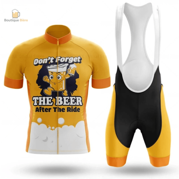 Maillot cycliste Don't Forget The Beer, style décontracté