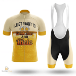 Maillot cycliste "I Just Want To Drink Beer" en action