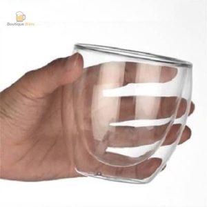 Verre à bière double paroi 25 cl, design élégant et isolant