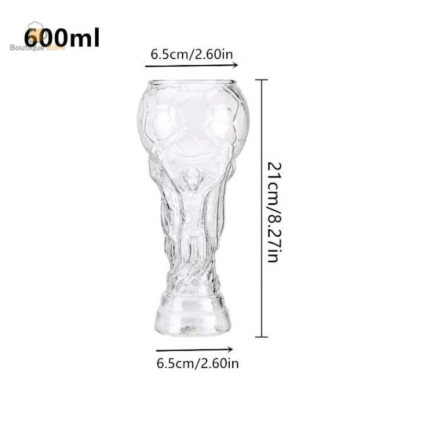 Verre à bière 60 cl pour les passionnés de football
