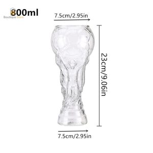 Verre à bière 80 cl pour les passionnés de football