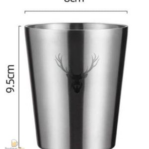 Verre à bière double paroi en inox