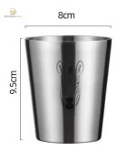 Verre inox pour bière, design double paroi