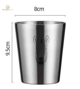Verre inox pour bière, design double paroi