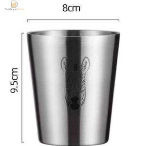 Verre inox pour bière, design double paroi