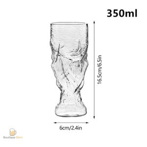 Verre à bière trophée, capacité 35 cl