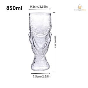 Verre à bière 85 cl idéal pour célébrer les victoires