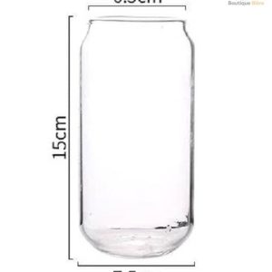 Verre à bière en forme de canette, capacité de 55 cl